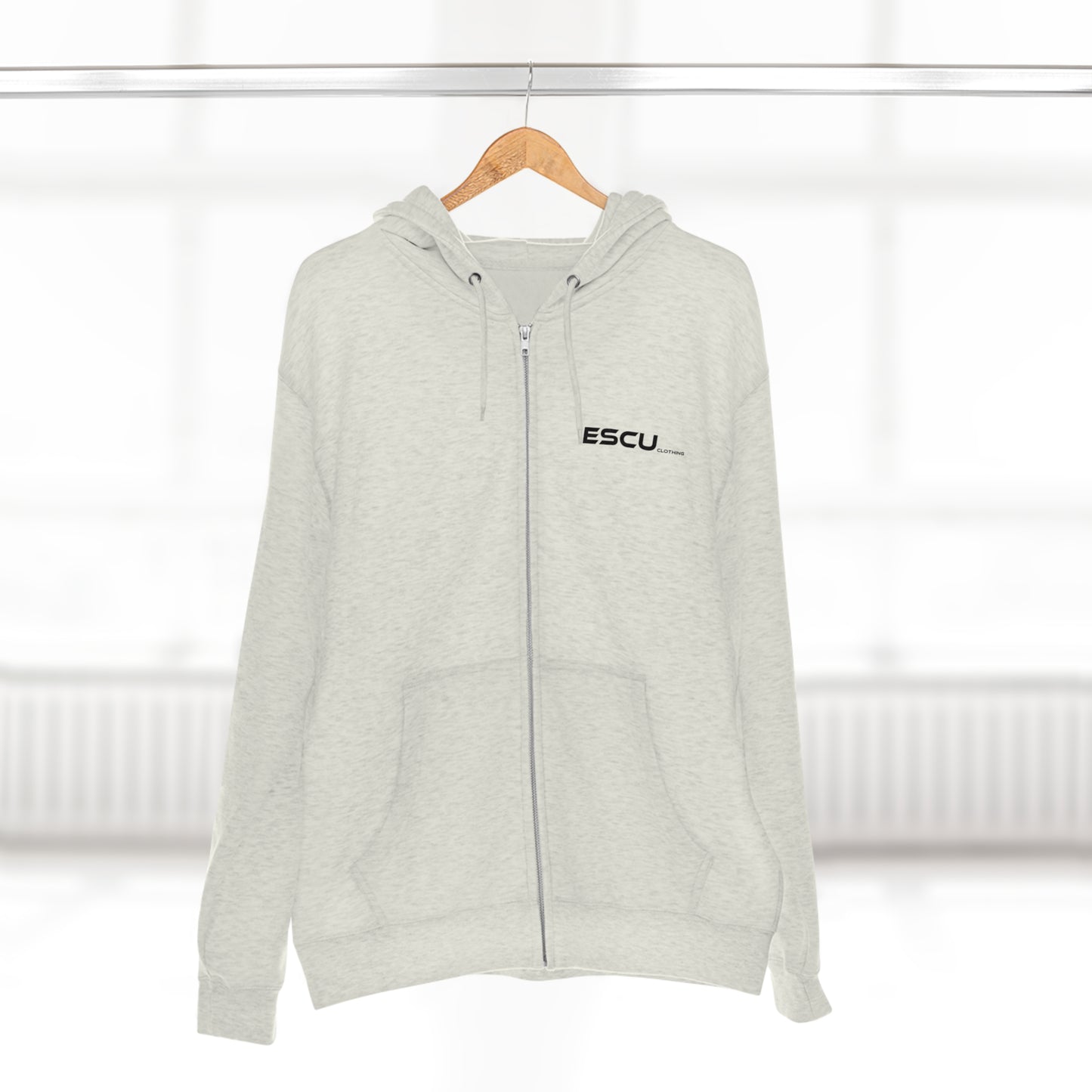 ESCU Clothing Unisex Zip Hoodie